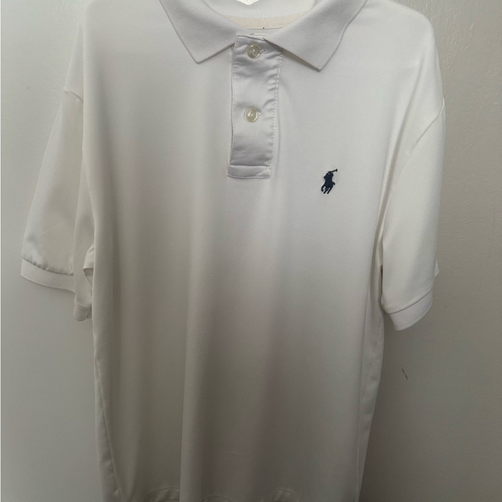 Polo by Ralph Lauren White Polo with Navy Pony